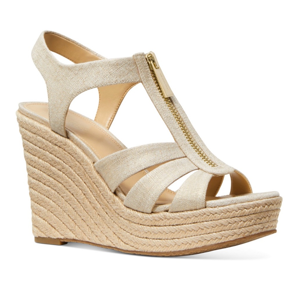 Michael Kors Zip Up Wedges size 7.5